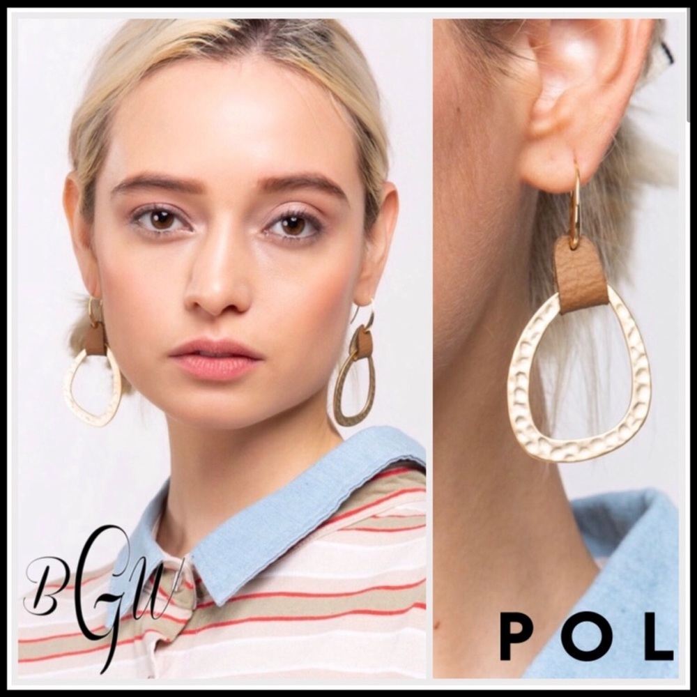NEW! POL Aztec statement earrings - Picture 3 of 4
